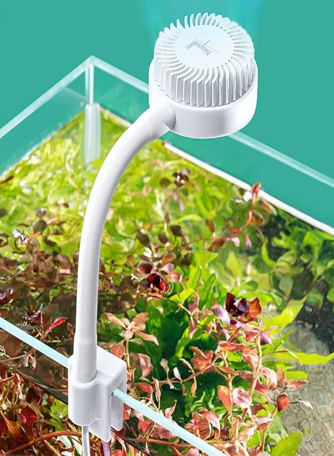 VAYINATO Nepall Mini Nano White Clip On Back Planted Aquarium Fish Tank Light with USB Plug | 5W | 7000-8000K | Waterproof | 360 Flexible | Aluminium Body - Image 1